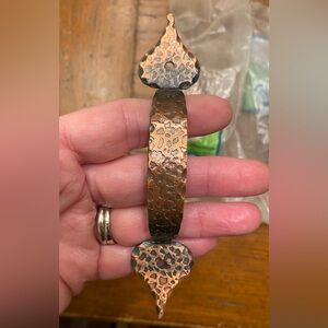 Set 3 2 Vtg Amerock Hammered Copper Finish Drawer Cabinet Pull Handles